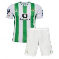 Dětský fotbalový dres Real Betis 2023-24 Domácí Krátký Rukáv (+ trenýrky)